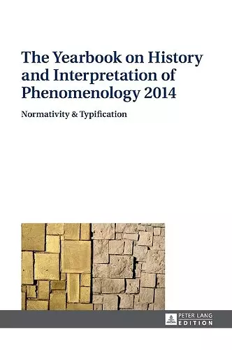 The Yearbook on History and Interpretation of Phenomenology 2014 cover