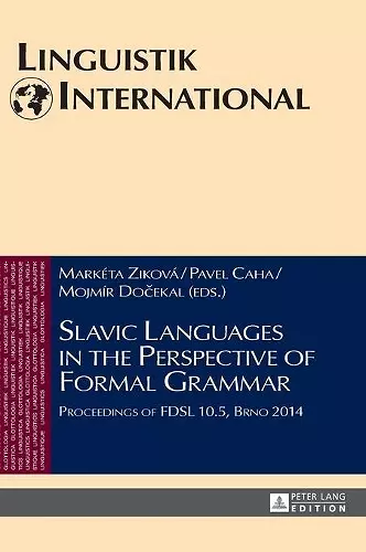 Slavic Languages in the Perspective of Formal Grammar cover