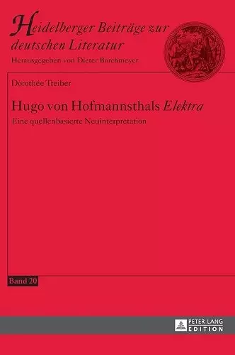 Hugo von Hofmannsthals Elektra cover