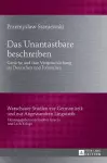 Das Unantastbare beschreiben cover