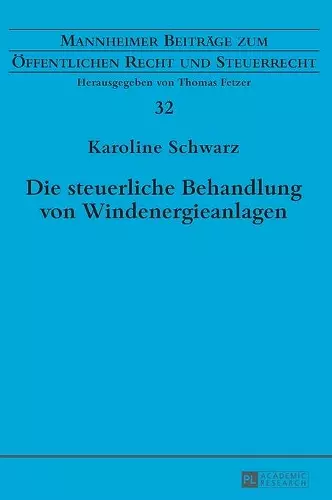 Die Steuerliche Behandlung Von Windenergieanlagen cover