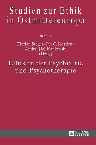 Ethik in Der Psychiatrie Und Psychotherapie cover