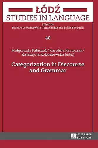 Categorization in Discourse and Grammar cover