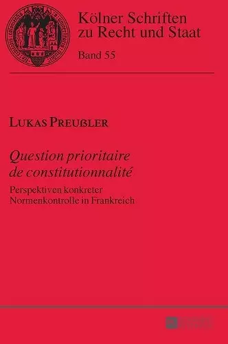 Question prioritaire de constitutionnalit� cover