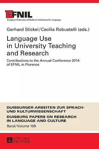 Language Use in University Teaching and Research cover