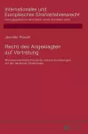 Recht des Angeklagten auf Vertretung cover