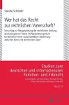 Wer hat das Recht zur rechtlichen Vaterschaft? cover