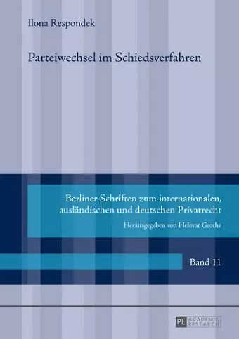 Parteiwechsel Im Schiedsverfahren cover