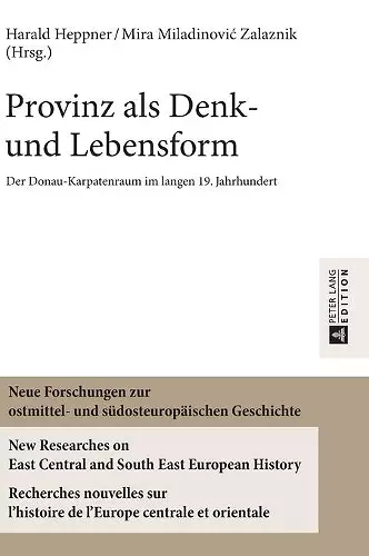 Provinz als Denk- und Lebensform cover