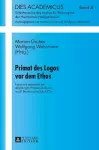 Primat des Logos vor dem Ethos cover