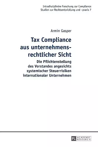 Tax Compliance aus unternehmensrechtlicher Sicht cover