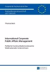 International Corporate Public Affairs Management cover