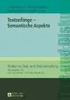 Textanfaenge - Semantische Aspekte cover