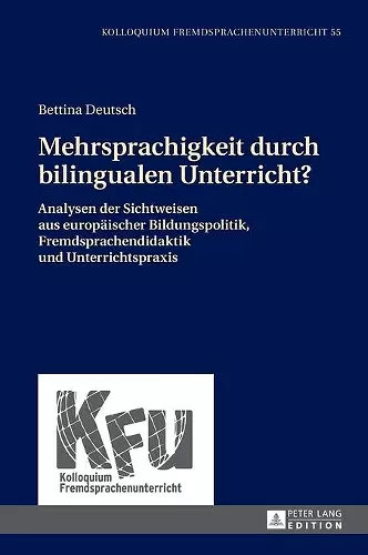 Mehrsprachigkeit durch bilingualen Unterricht? cover