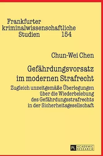 Gefaehrdungsvorsatz im modernen Strafrecht cover