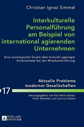 Interkulturelle Personalfuehrung am Beispiel von international agierenden Unternehmen cover