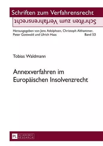 Annexverfahren Im Europaeischen Insolvenzrecht cover