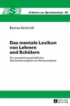 Das mentale Lexikon von Lehrern und Schuelern cover