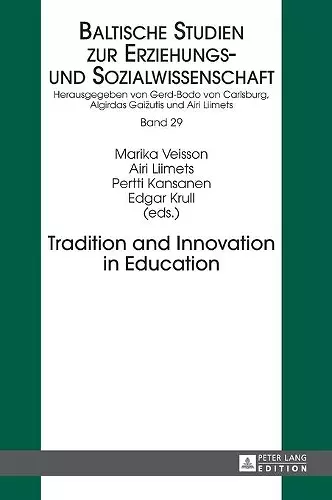 Tradition and Innovation in Education cover