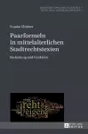 Paarformeln in mittelalterlichen Stadtrechtstexten cover