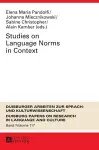 Studies on Language Norms in Context cover