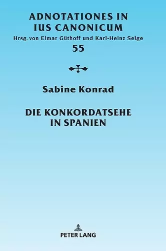 Die Konkordatsehe in Spanien cover