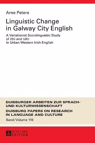 Linguistic Change in Galway City English cover