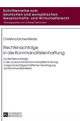 Rechtsnachfolge in die Kommanditistenhaftung cover