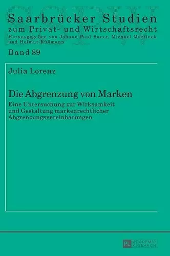 Die Abgrenzung von Marken cover