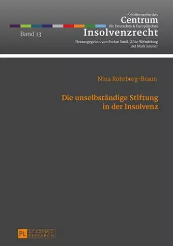 Die unselbstaendige Stiftung in der Insolvenz cover