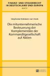 Die mitunternehmerische Besteuerung der Komplementaere der Kommanditgesellschaft auf Aktien cover