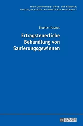 Ertragsteuerliche Behandlung Von Sanierungsgewinnen cover