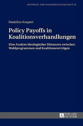 Policy Payoffs in Koalitionsverhandlungen cover