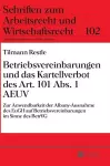 Betriebsvereinbarungen und das Kartellverbot des Art. 101 Abs. 1 AEUV cover