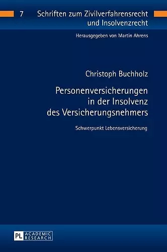 Personenversicherungen in der Insolvenz des Versicherungsnehmers cover