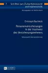 Personenversicherungen in der Insolvenz des Versicherungsnehmers cover