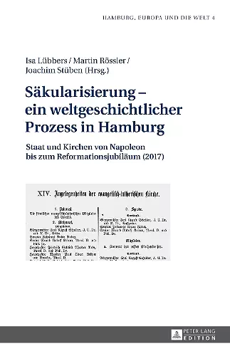 Saekularisierung - ein weltgeschichtlicher Prozess in Hamburg cover