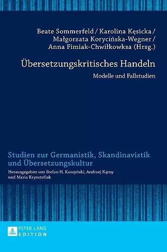 Uebersetzungskritisches Handeln cover