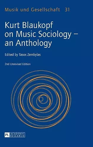 Kurt Blaukopf on Music Sociology – an Anthology cover