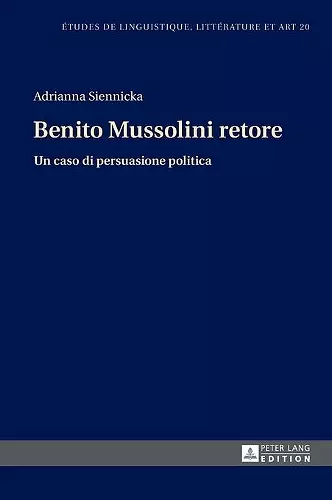 Benito Mussolini retore cover