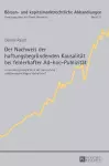 Der Nachweis der haftungsbegruendenden Kausalitaet bei fehlerhafter Ad-hoc-Publizitaet cover