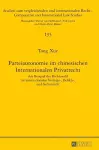 Parteiautonomie im chinesischen Internationalen Privatrecht cover