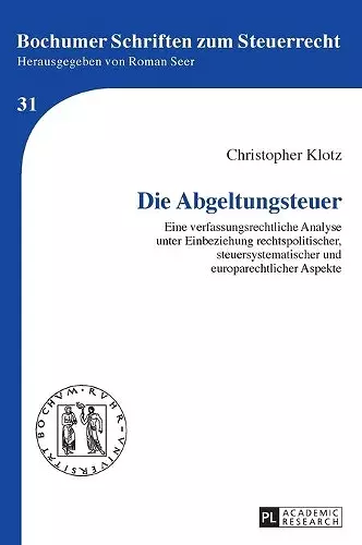 Die Abgeltungssteuer cover