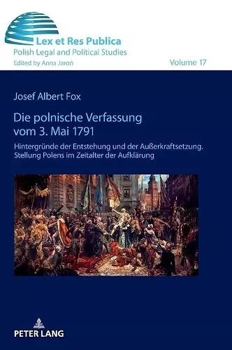 Die polnische Verfassung vom 3. Mai 1791 cover