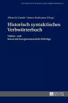 Historisch syntaktisches Verbwoerterbuch cover