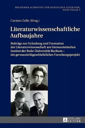 Literaturwissenschaftliche Aufbaujahre cover