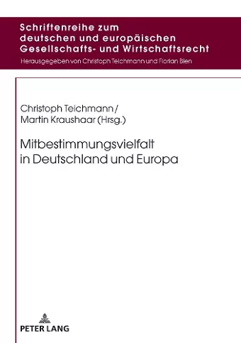 Mitbestimmungsvielfalt in Deutschland und Europa cover