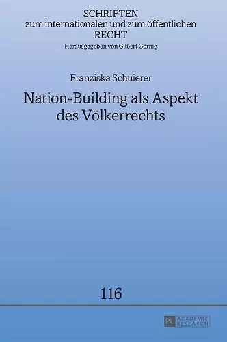 Nation-Building als Aspekt des Voelkerrechts cover