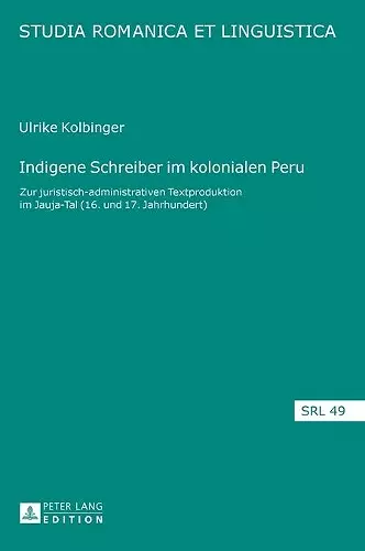 Indigene Schreiber im kolonialen Peru cover