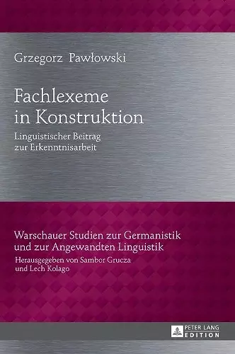 Fachlexeme in Konstruktion cover